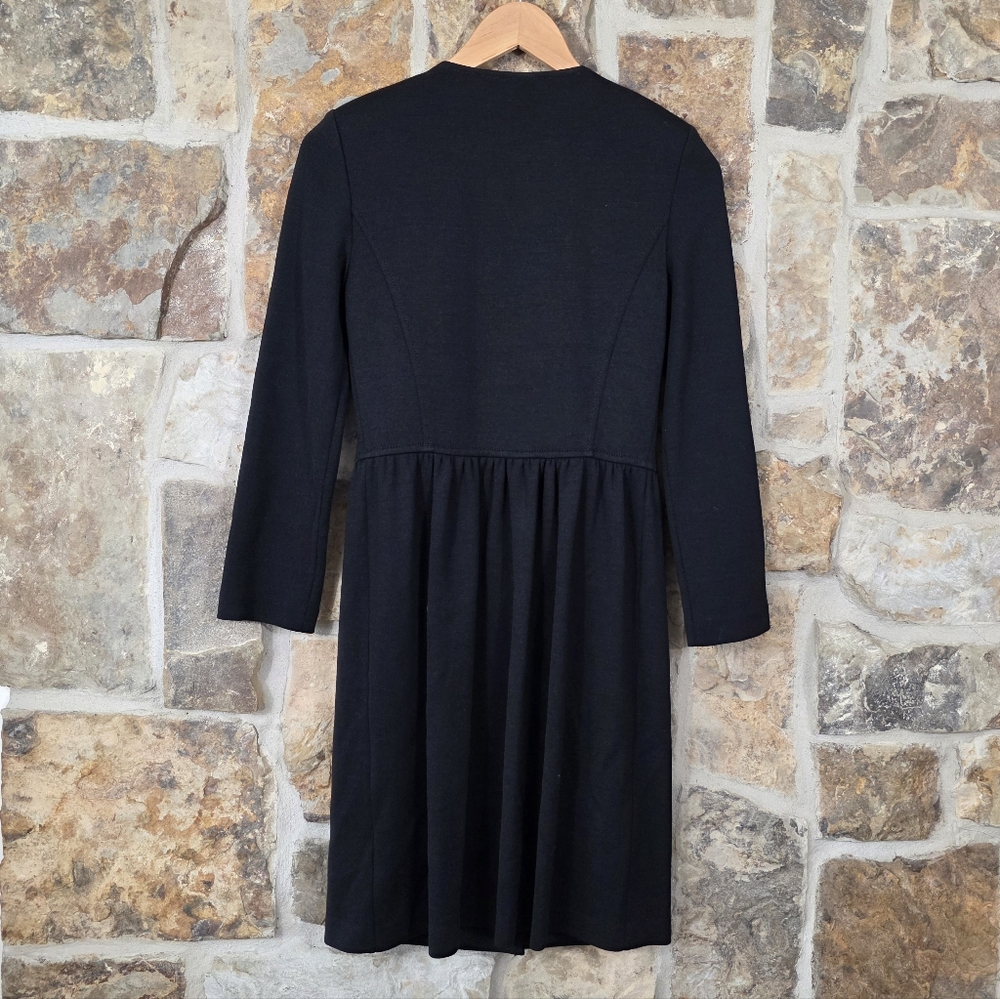 NEW St John Gold Button Wool Knit Topper Duster Jacket Coat - Picture 4 of 5